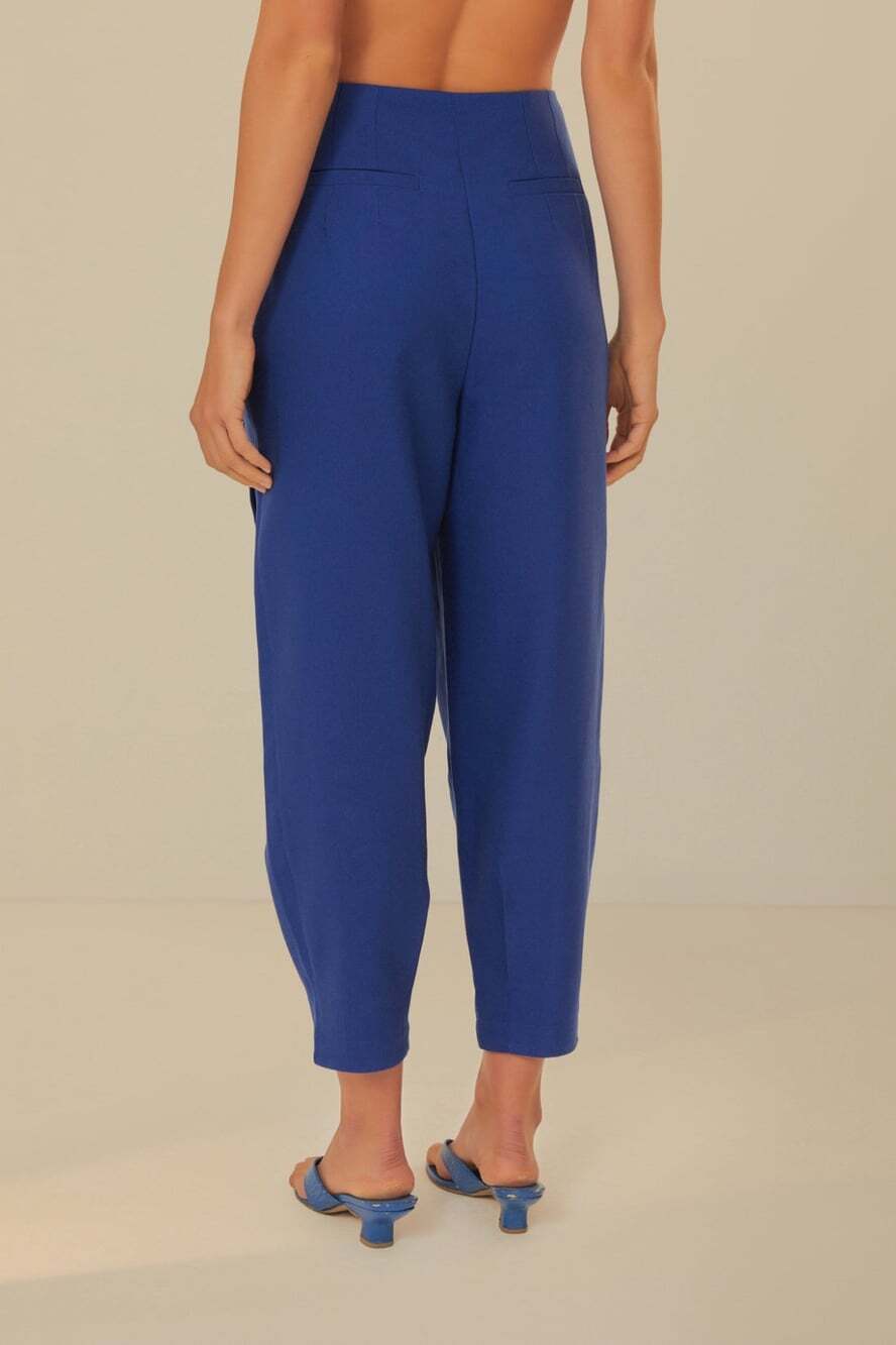 NWOT Farm Rio Navy Blue High Waisted Pants Size M W30 Women's - Picture 4 of 13